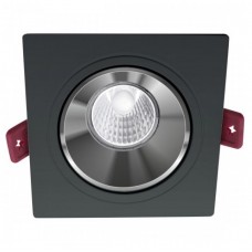 Σποτ Τετράγωνο Χωνευτό Κινητό Πλαστικό Μαύρο 6532